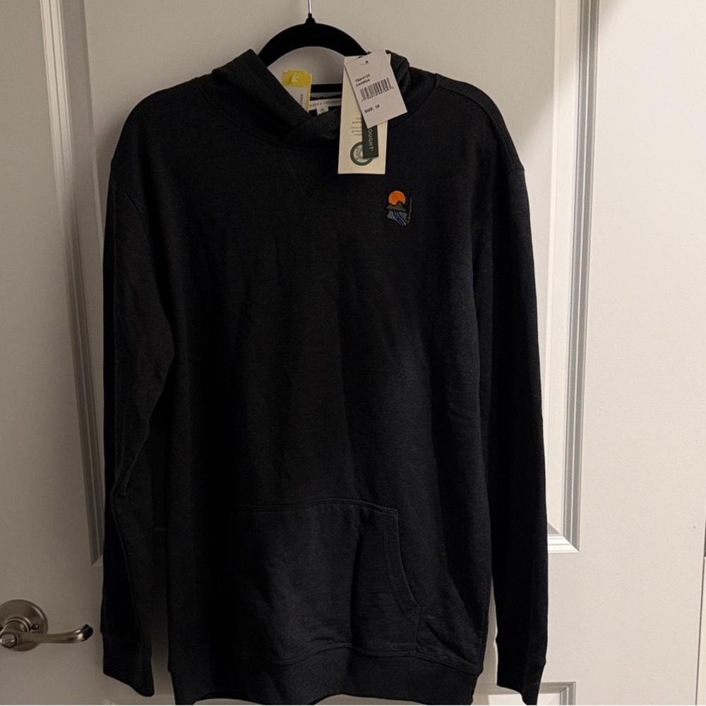 Threads 4 Thought Black Hoodie with Sun Patch